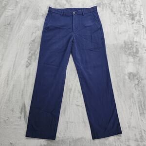 Brooks Brothers Pants Mens Blue W32/L30 Clark Straight Leg Khaki Cotton Preppy